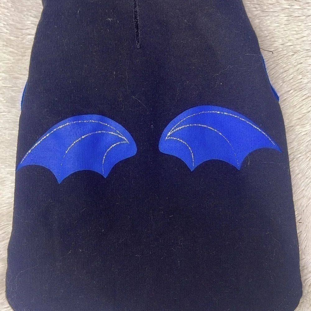 Simply Wag Extra small Dog Sleeveless Hoodie Bat Ears/Face/Wings